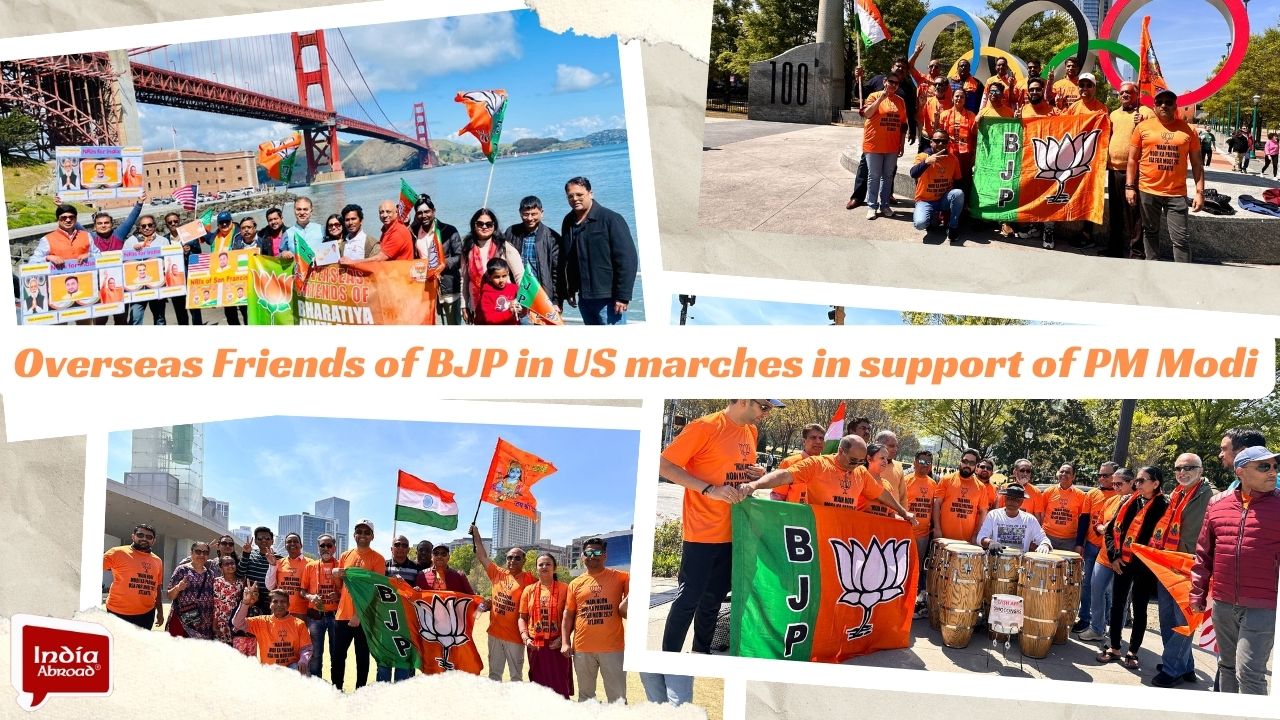 Overseas Friends of BJP in US rally in support of PM Modi